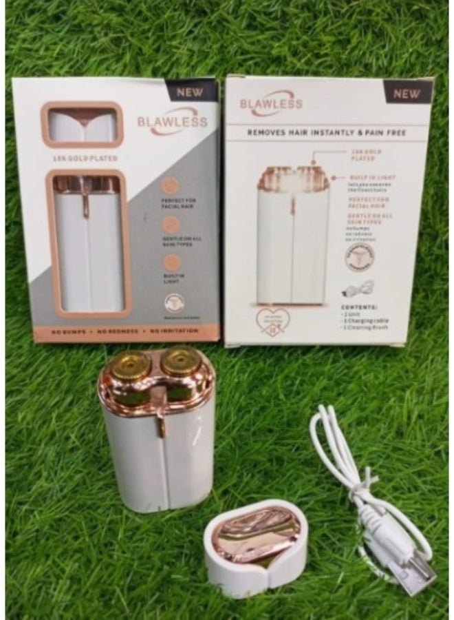 Blawless Facial Hair Remover for Women – Gold Plated Technology – Painless and Irritation-Free – Instant Hair Removal – USB Rechargeable and Stylish Portable Design - Image 5